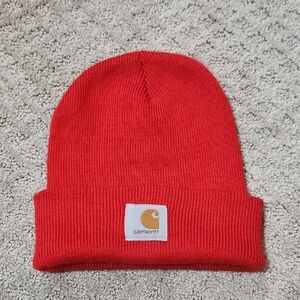 Carhartt Rib Knit Beanie - Red